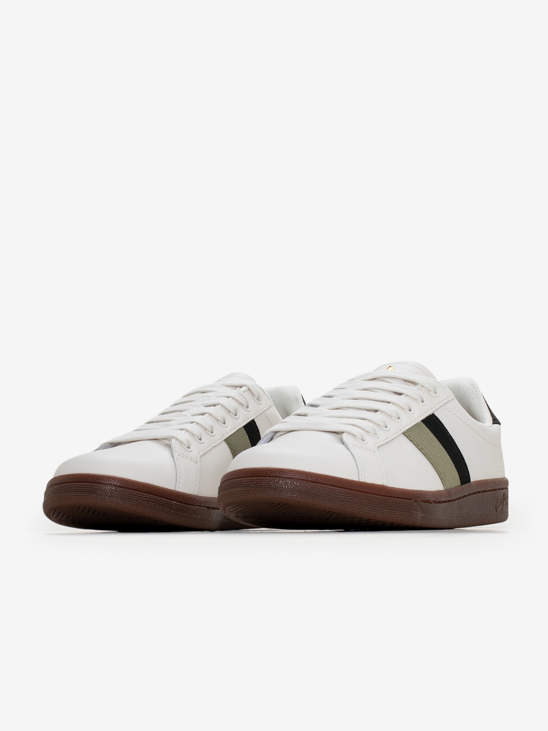 Zapatillas Fred Perry B721 B9302 De Piel Blancas