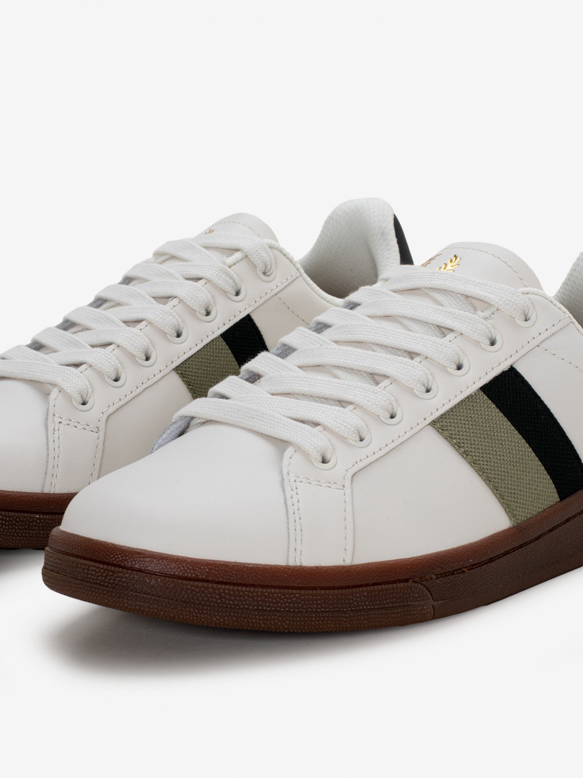 Zapatillas Fred Perry B721 B9302 De Piel Blancas