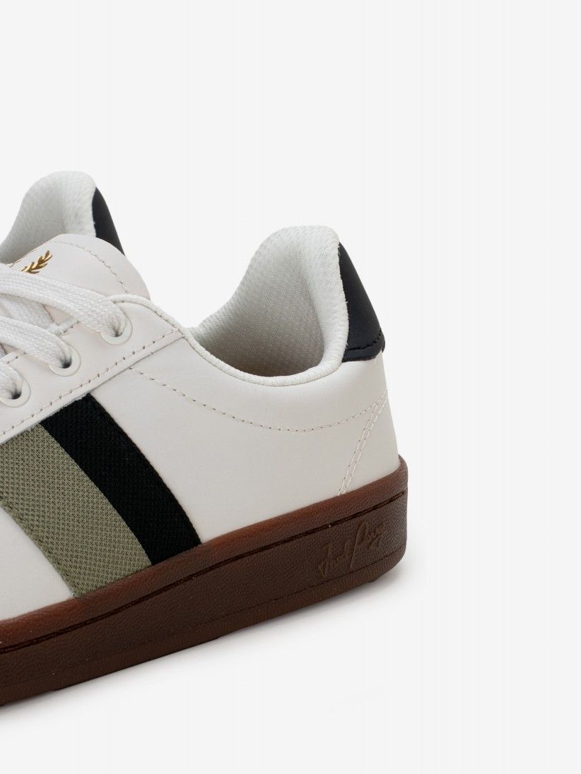 Sapatilhas Fred Perry B721 B9302 Em Pele Brancas