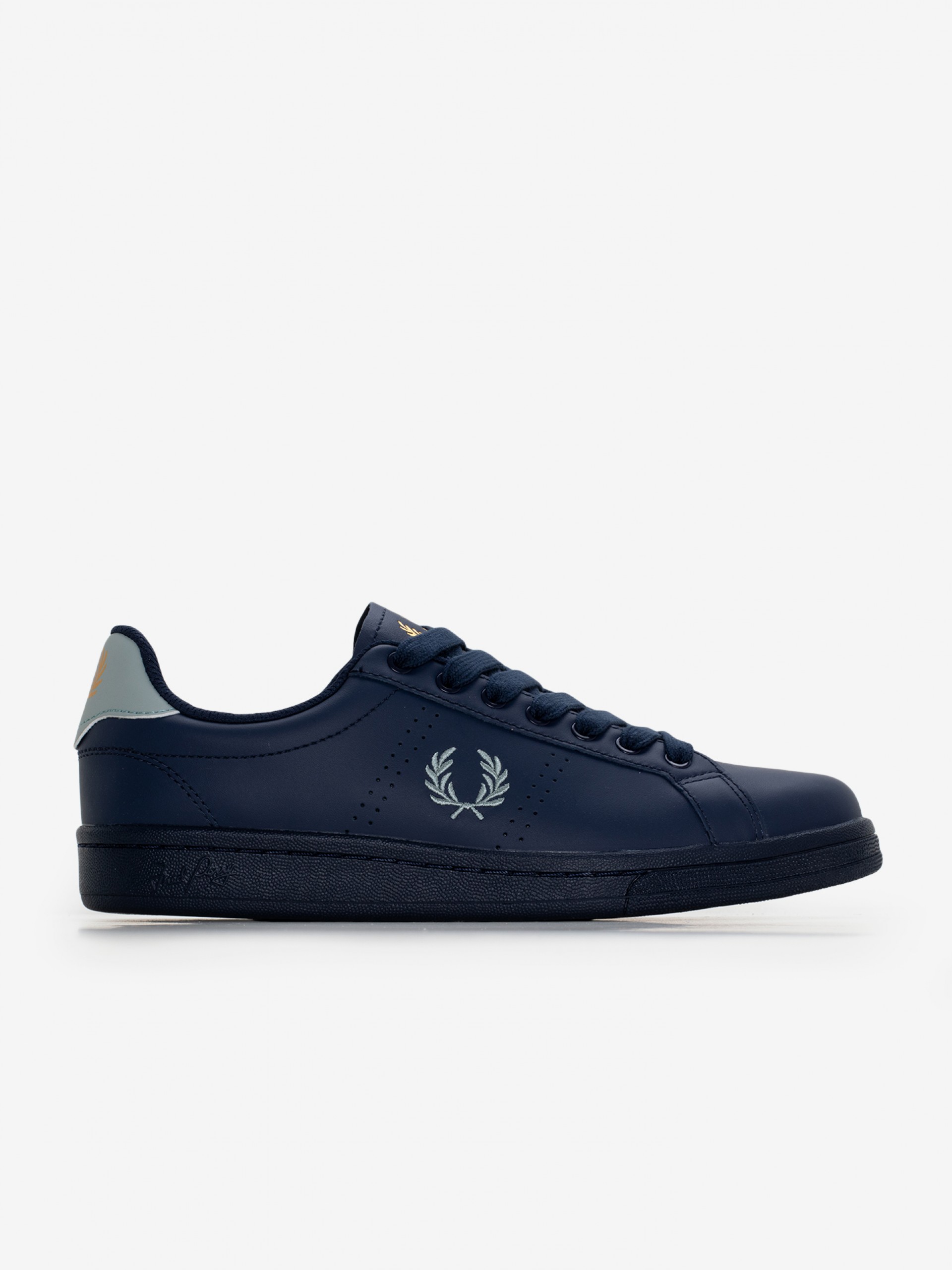 Sapatilhas Fred Perry B721 Em Pele Azuis