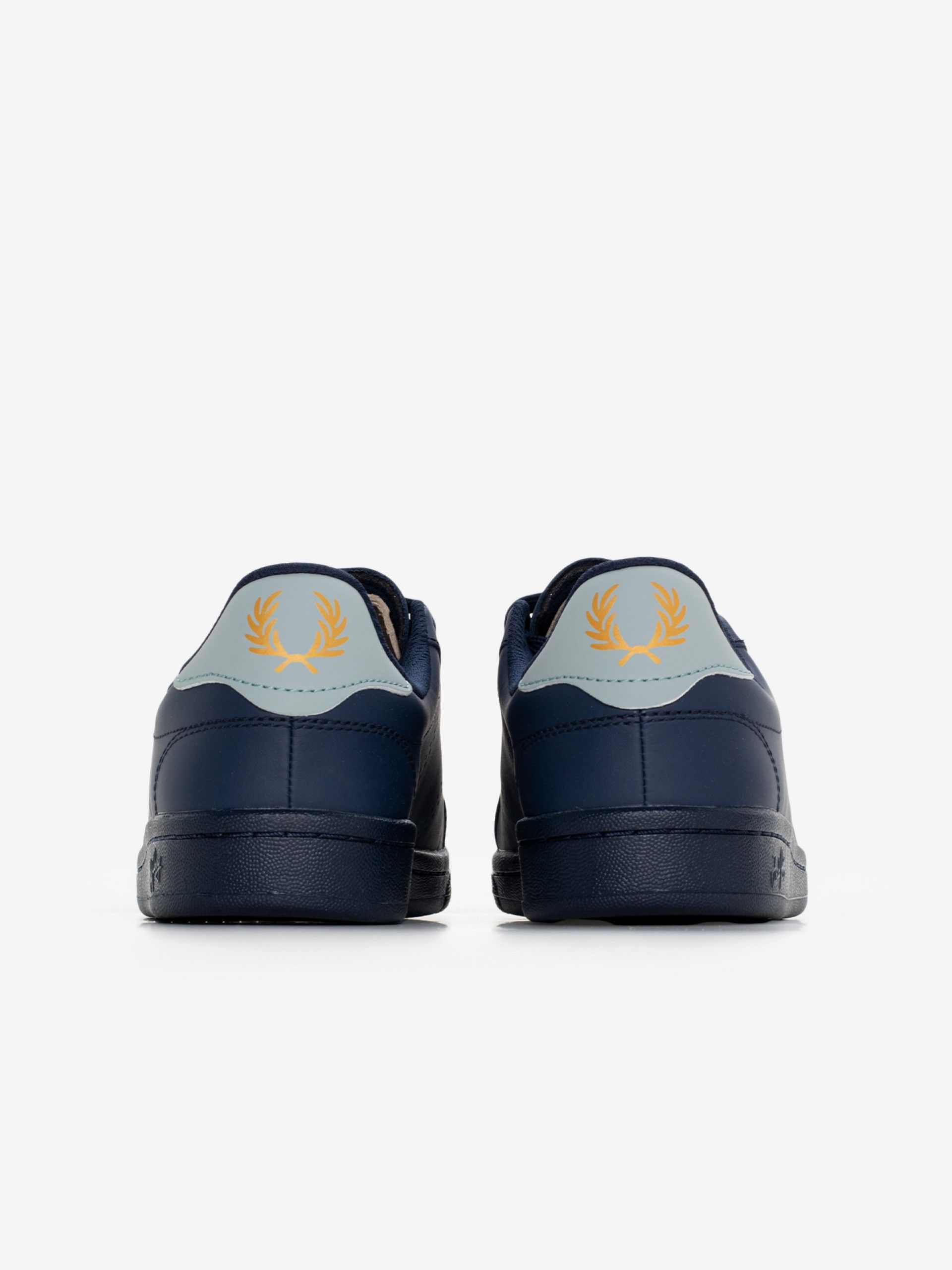 Sapatilhas Fred Perry B721 Em Pele Azuis