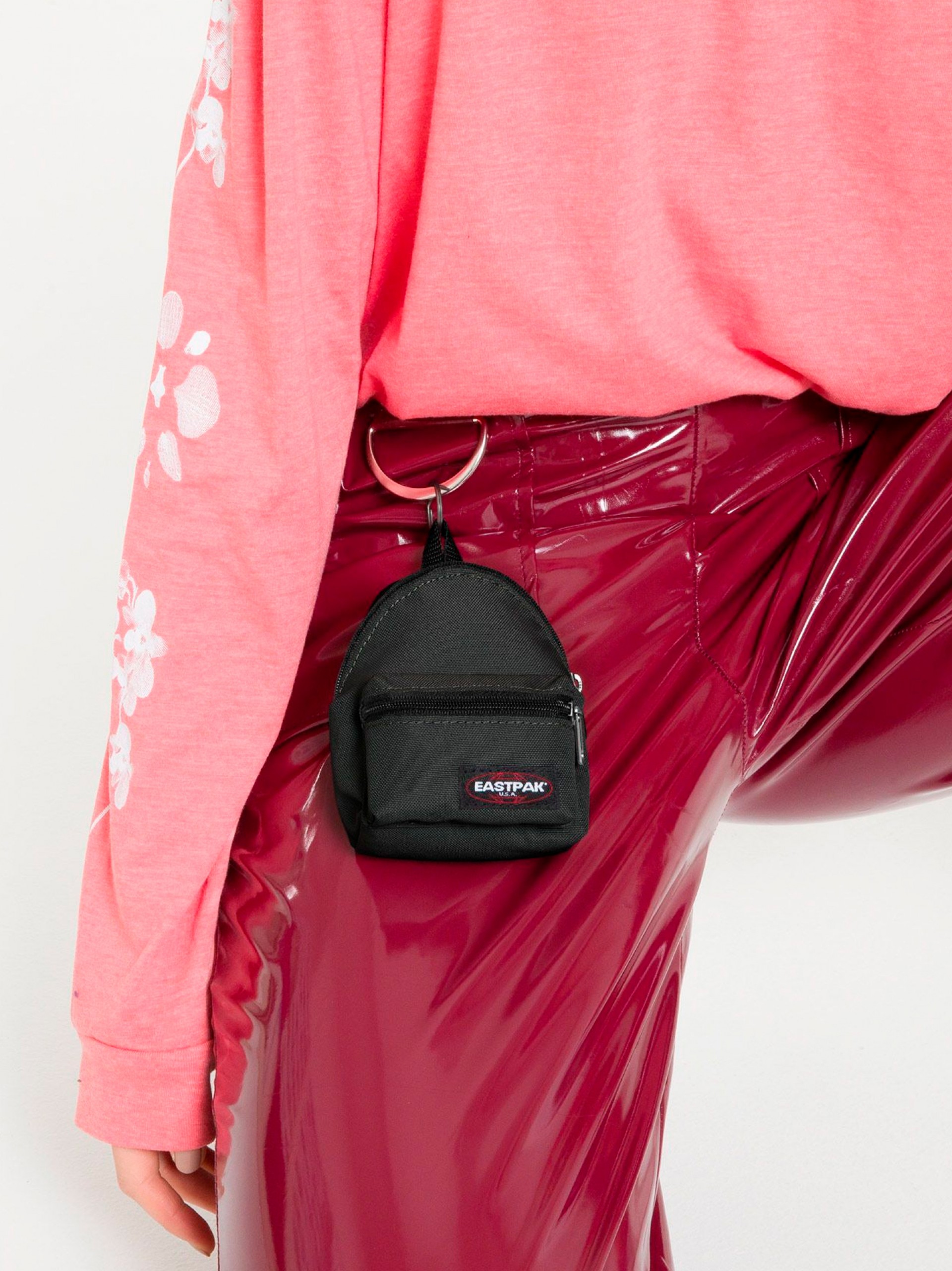 Eastpak Mini Padded Black Backpack Keychain