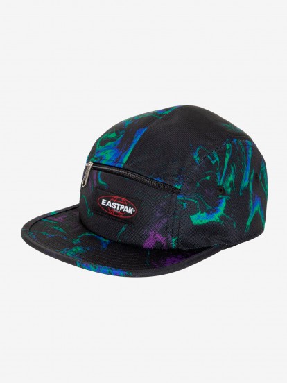 Gorra Eastpak 5 Panel Negra Estampada