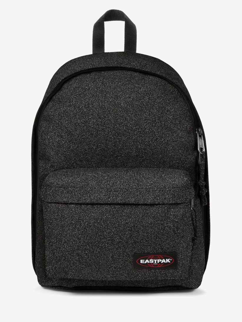 Mochila Escolar Eastpak Out Of Office Preta Brilhante