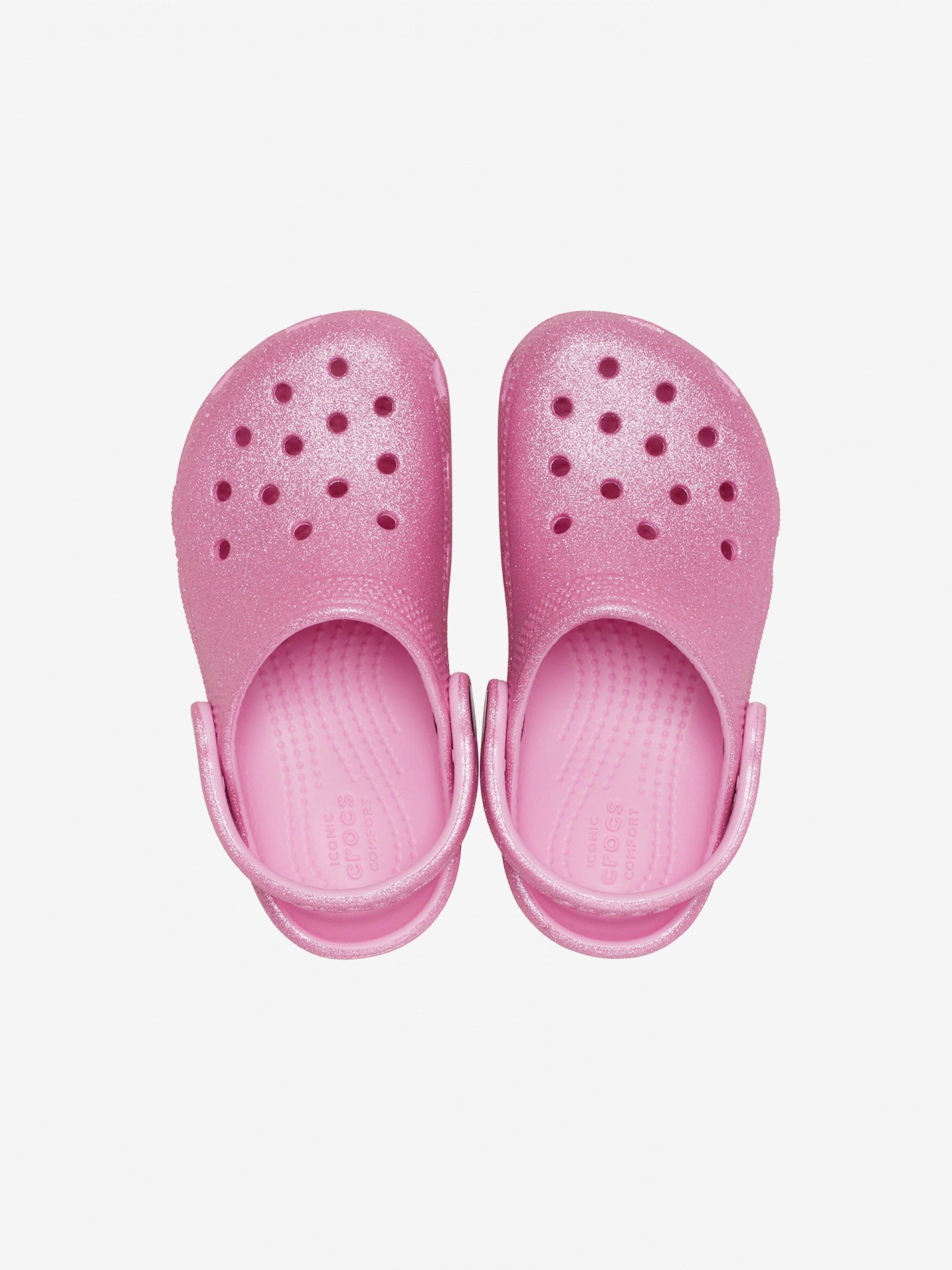 Sandalias Crocs Classic Toddler Rosa Brilhante