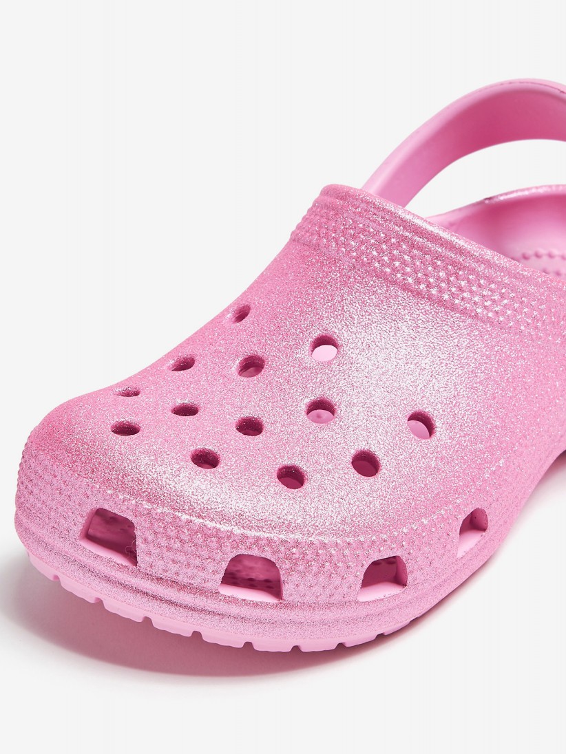 Sandlias Crocs Classic Toddler Rosa Brilhante