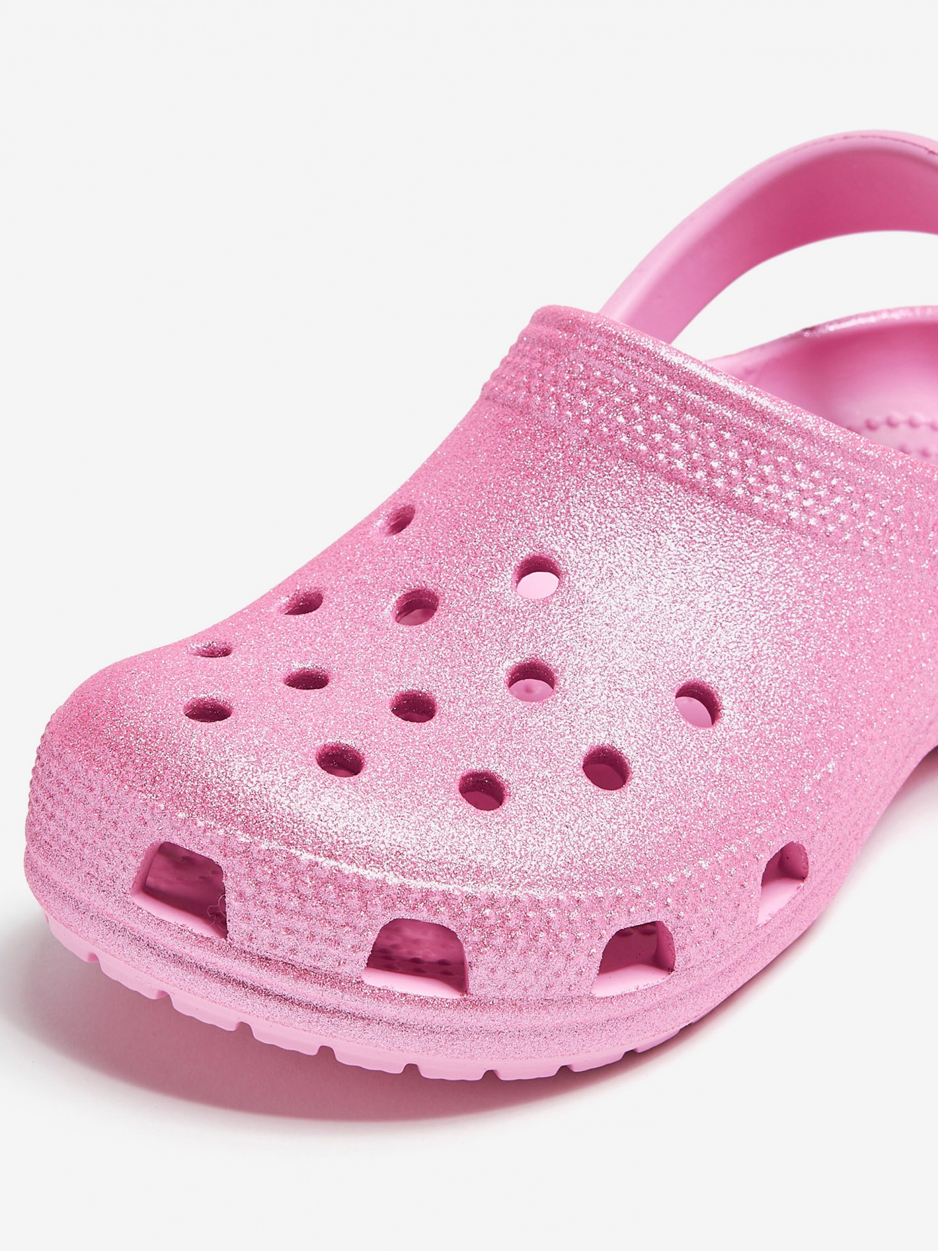 Crocs Classic Kids Pink Glitter Sandals