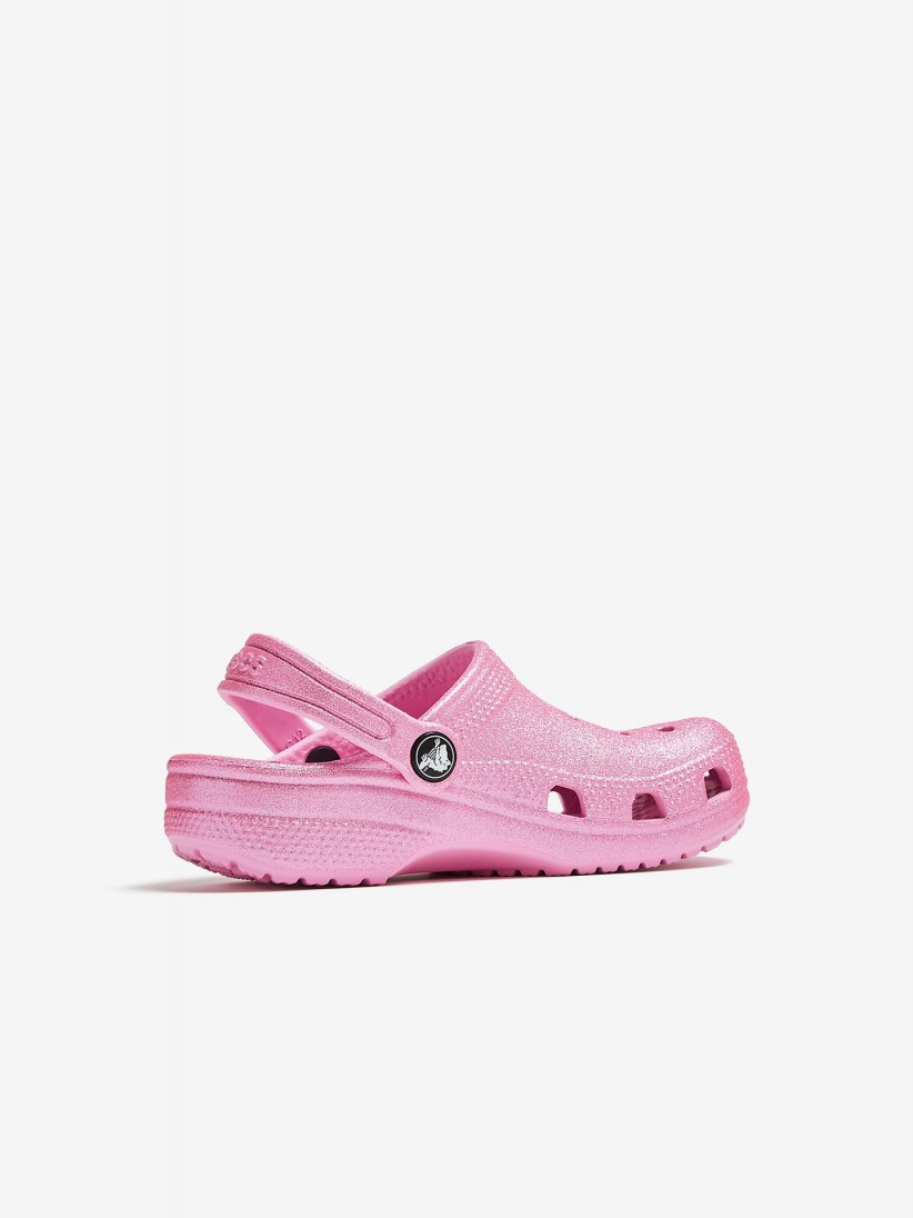 Sandlias Crocs Classic Toddler Rosa Brilhante