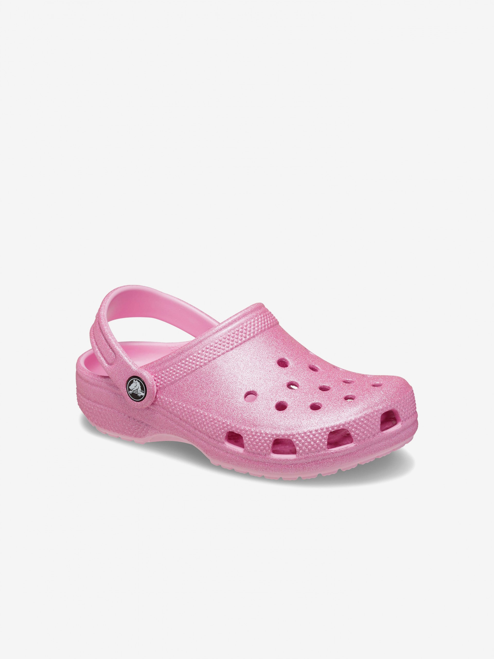 Crocs Classic Kids Pink Glitter Sandals