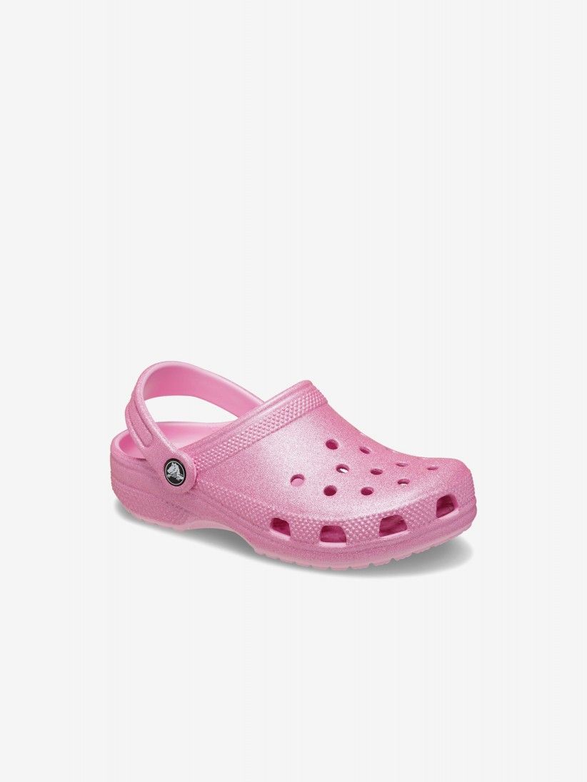 Sandlias Crocs Classic Toddler Rosa Brilhante