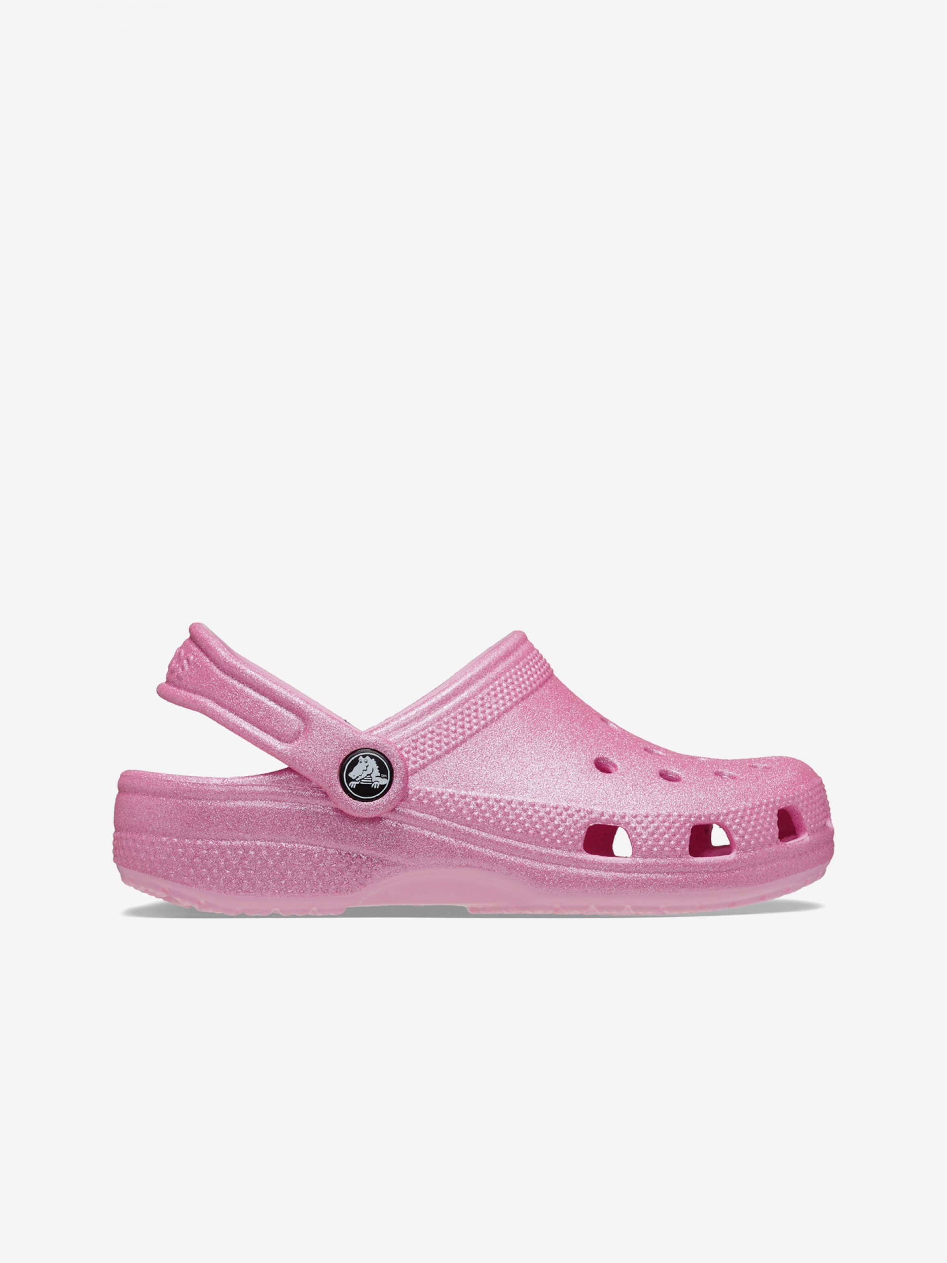 Crocs Classic Kids Pink Glitter Sandals