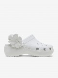Sandlias Crocs Classic Platform Bouquet Brancas