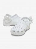 Sandlias Crocs Classic Platform Bouquet Brancas