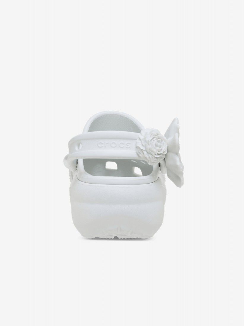 Sandlias Crocs Classic Platform Bouquet Brancas