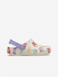 Sandlias Crocs Classic Kids Brancas Com Borboletas