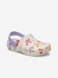 Sandlias Crocs Classic Kids Brancas Com Borboletas