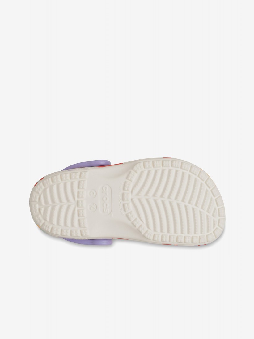 Sandlias Crocs Classic Kids Brancas Com Borboletas