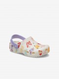 Sandlias Crocs Classic Toddler Brancas Com Borboletas