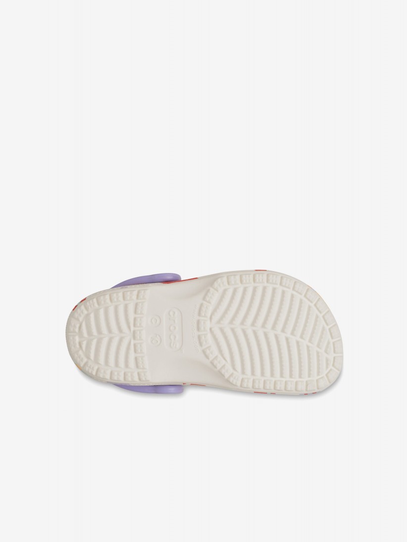Sandlias Crocs Classic Toddler Brancas Com Borboletas