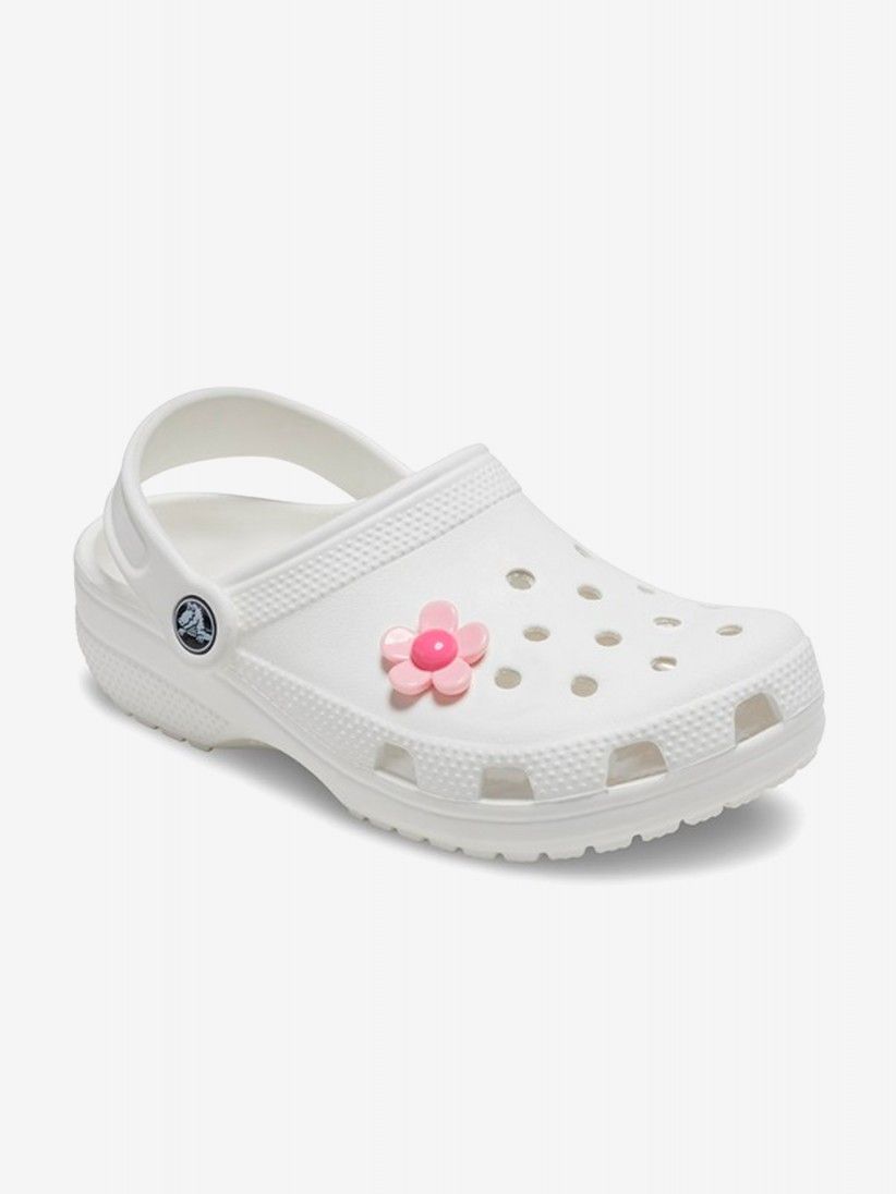 Pin Crocs Jibbitz Flor Rosa