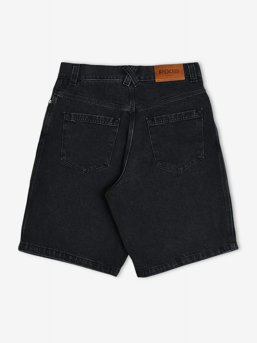 Pantalones Vaqueros Cortos Pixis Cannes Negros