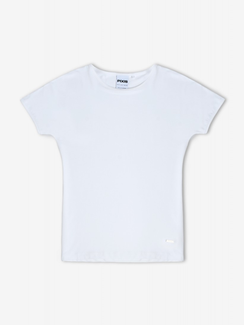 Pixis Aqua White T-shirt