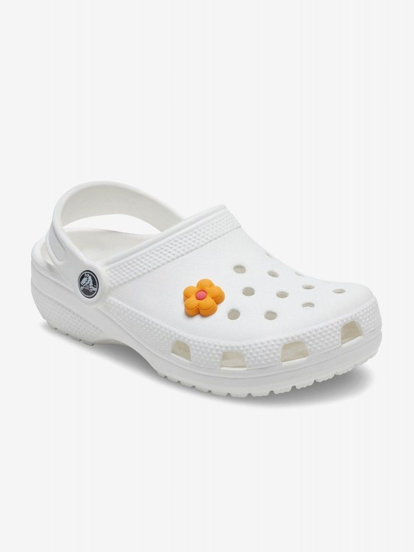 Pin Crocs Jibbitz Flor Laranja