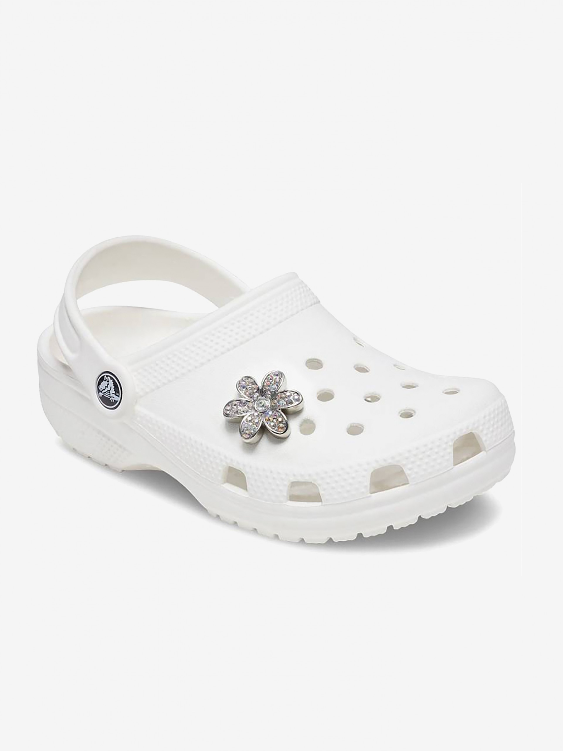 Crocs Silver Daisy Jibbitz