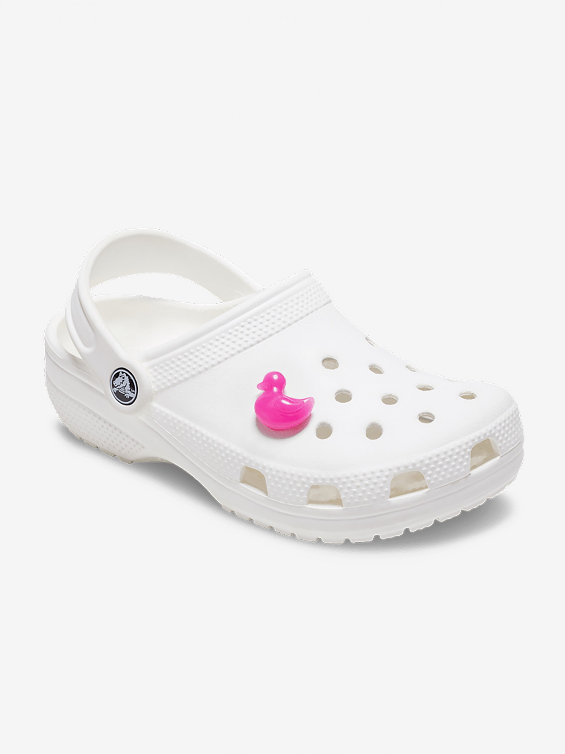 Pin Crocs Jibbitz Pato Rosa