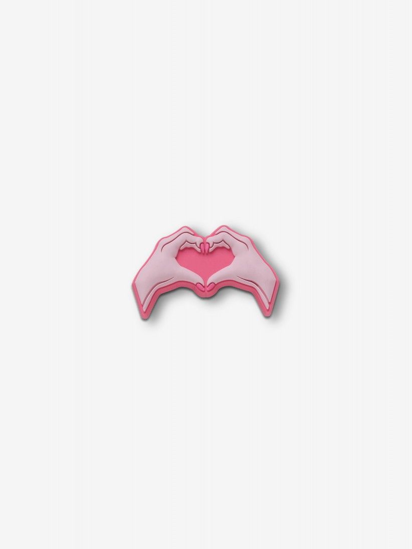Pin Crocs Jibbitz Corao Rosa