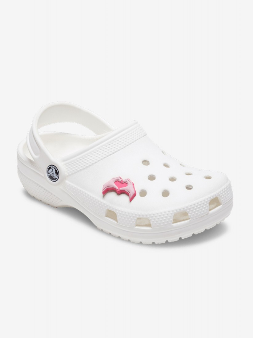 Pin Crocs Jibbitz Corao Rosa