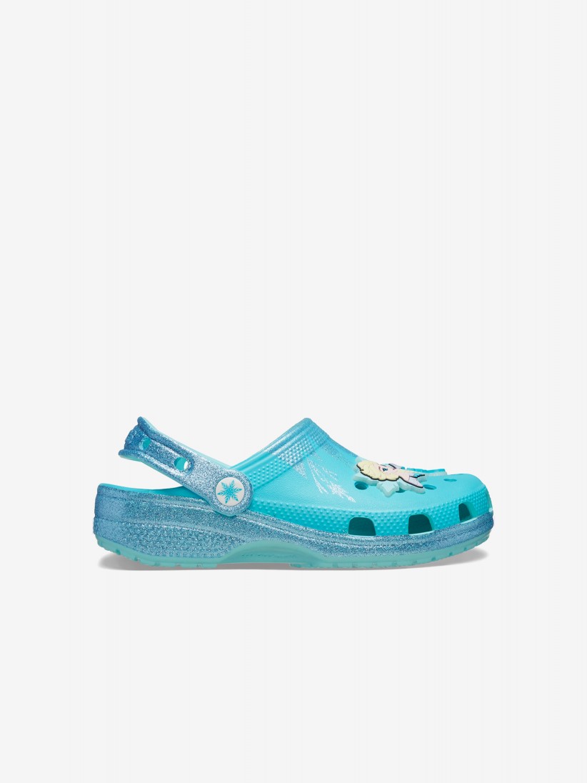 Sandlias Crocs Classic Elsa Frozen Toddler Azuis