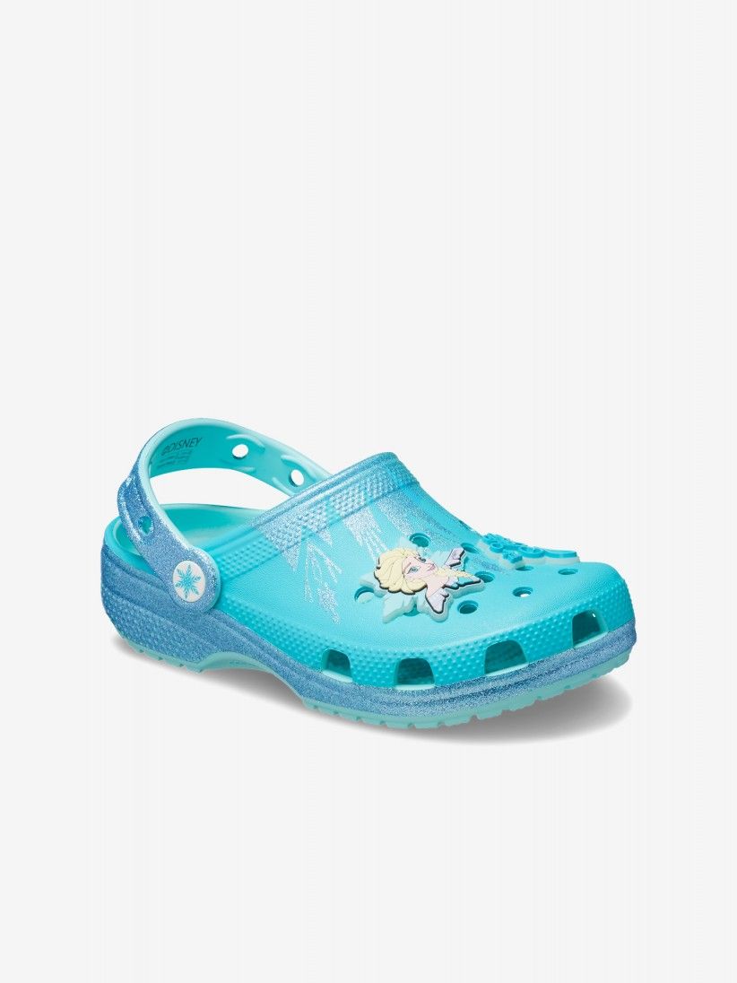 Sandlias Crocs Classic Elsa Frozen Kids Azuis