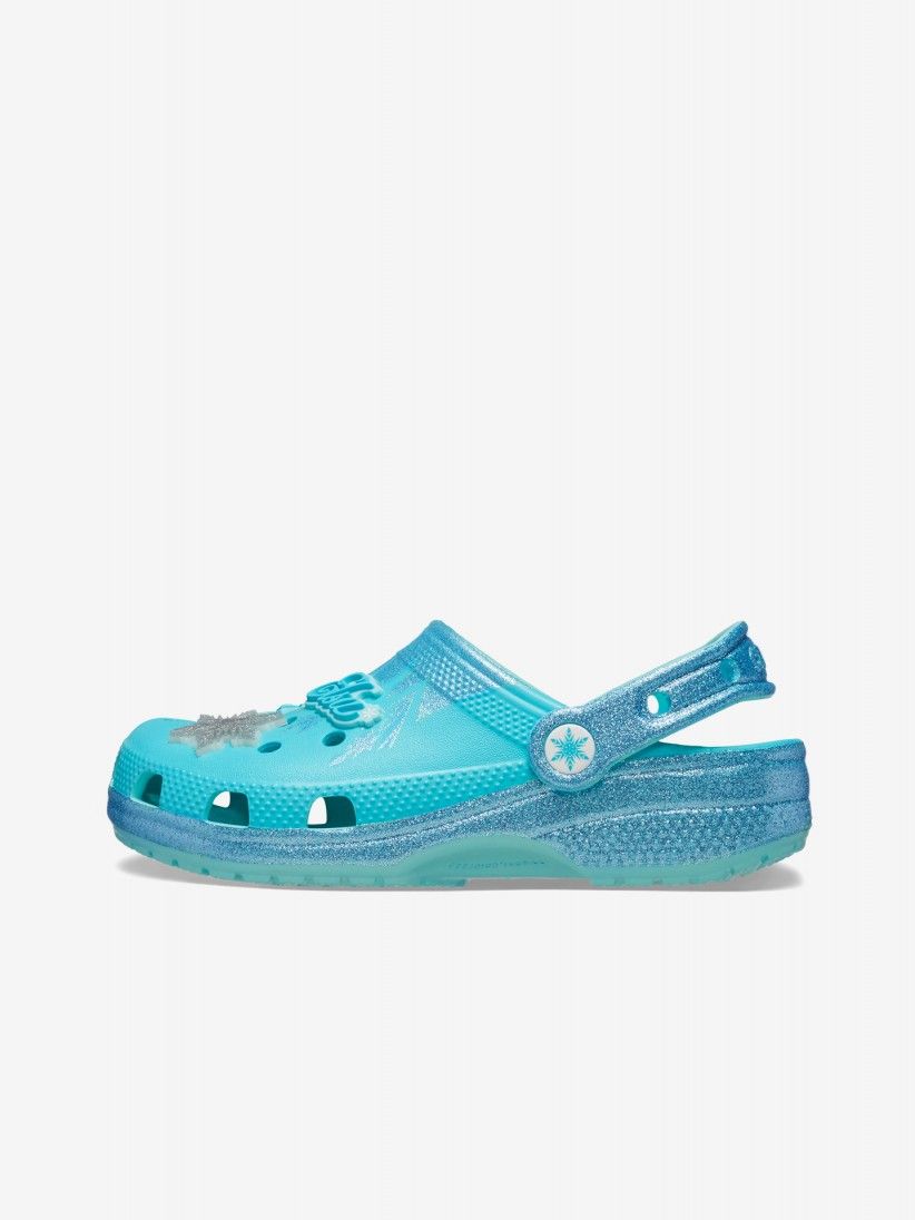 Sandlias Crocs Classic Elsa Frozen Kids Azuis
