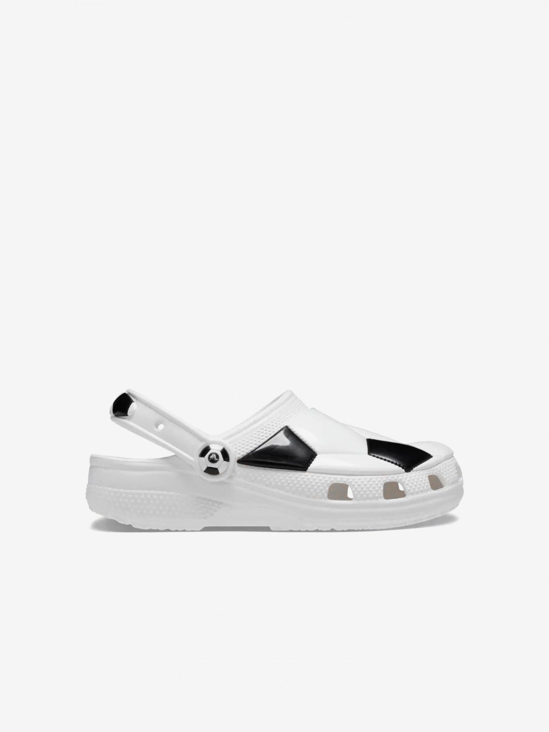 Crocs Classic Football Ball Toddler White and Black Sandals