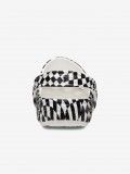 Sandlias Crocs Classic Warped Checker Kids Brancas e Pretas