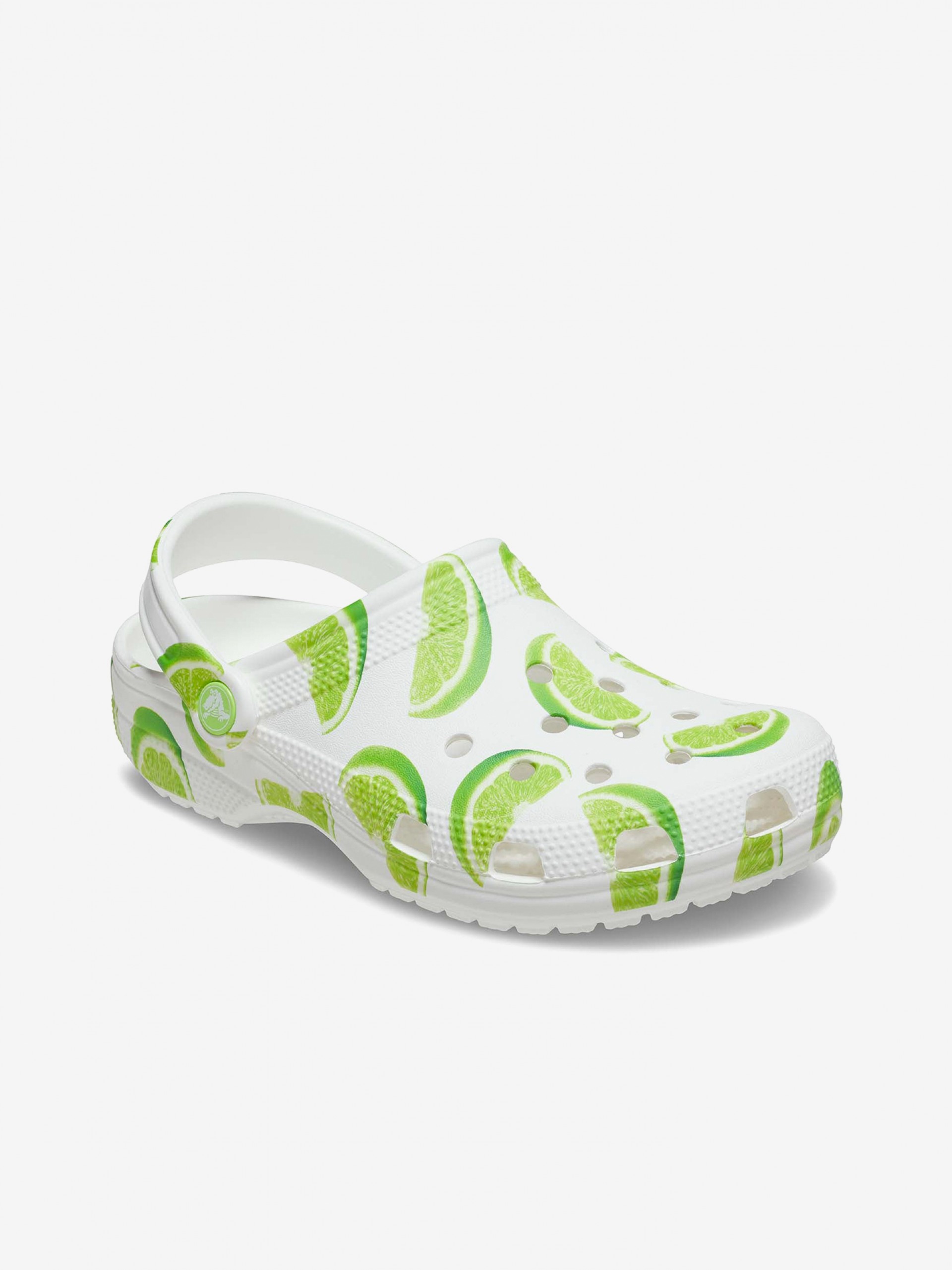 Crocs Classic Fresh Fruits White and Green Sandals