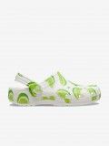 Sandlias Crocs Classic Fresh Fruits Brancas e Verdes
