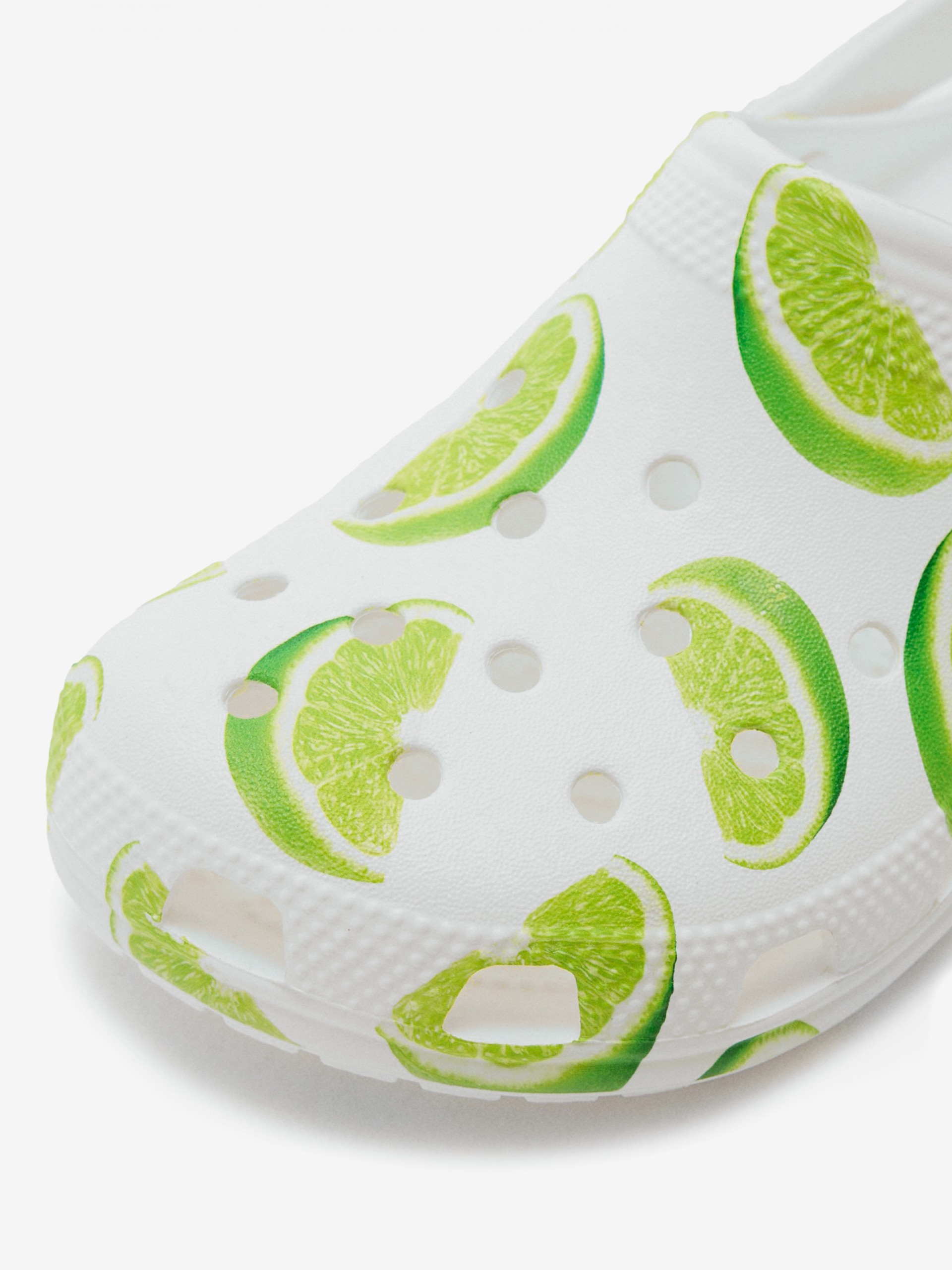 Crocs Classic Fresh Fruits White and Green Sandals