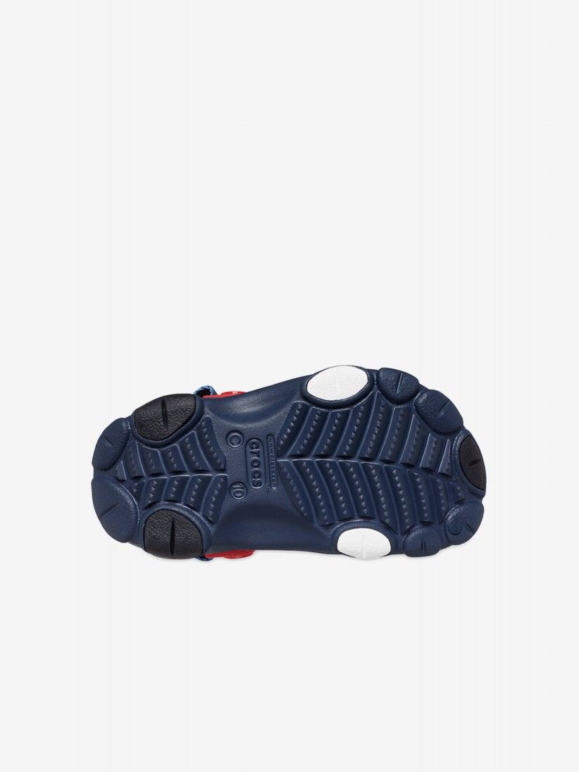 Sandlias Crocs Homem-Aranha All Terrain Toddler Vermelhas e Azuis