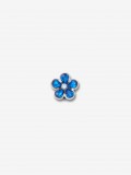 Pin Crocs Jibbitz Flor Azul e Prateada