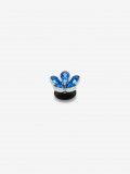 Pin Crocs Jibbitz Flor Azul e Prateada