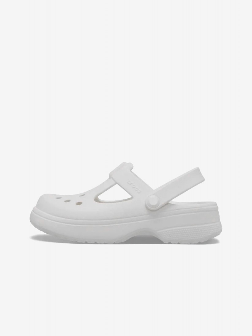 Sandlias Crocs Classic Mary Jane Kids Brancas