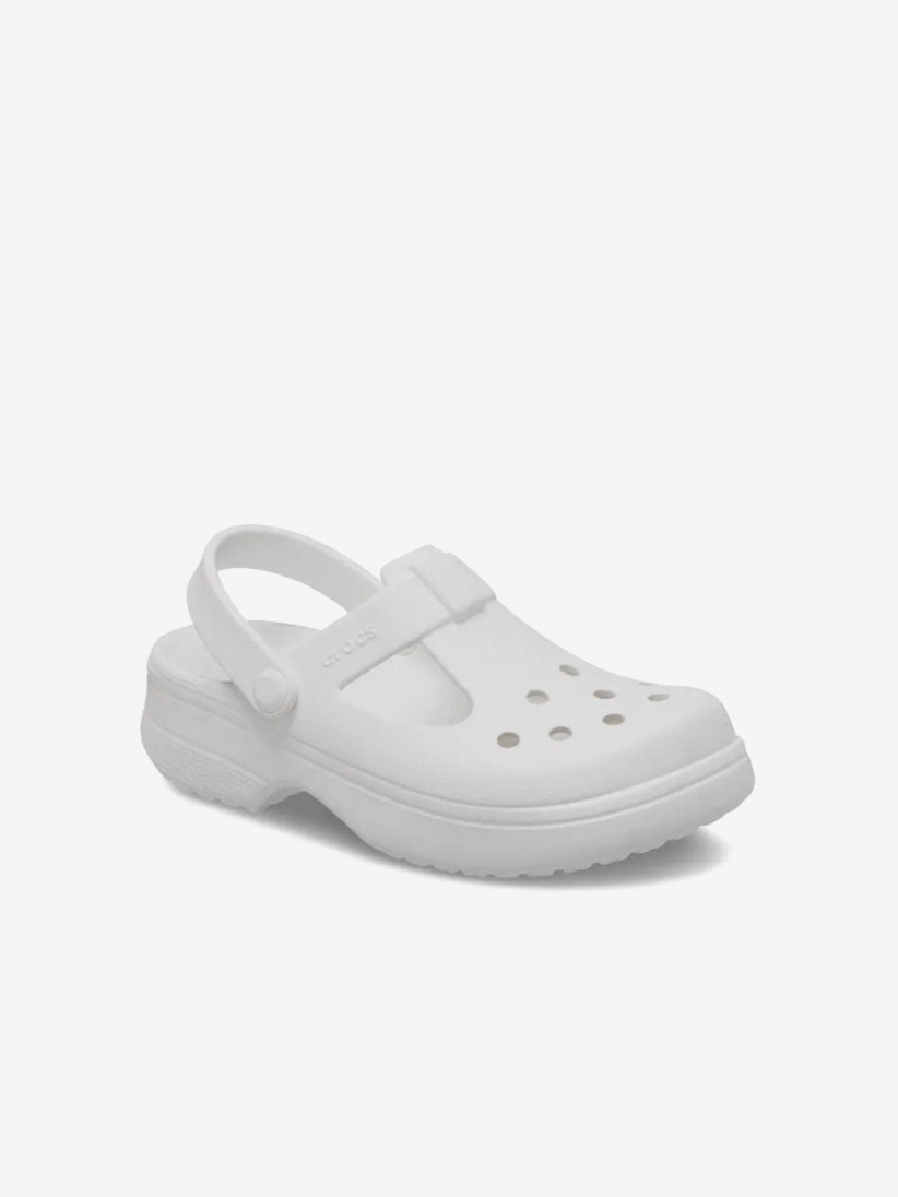 Sandlias Crocs Classic Mary Jane Kids Brancas
