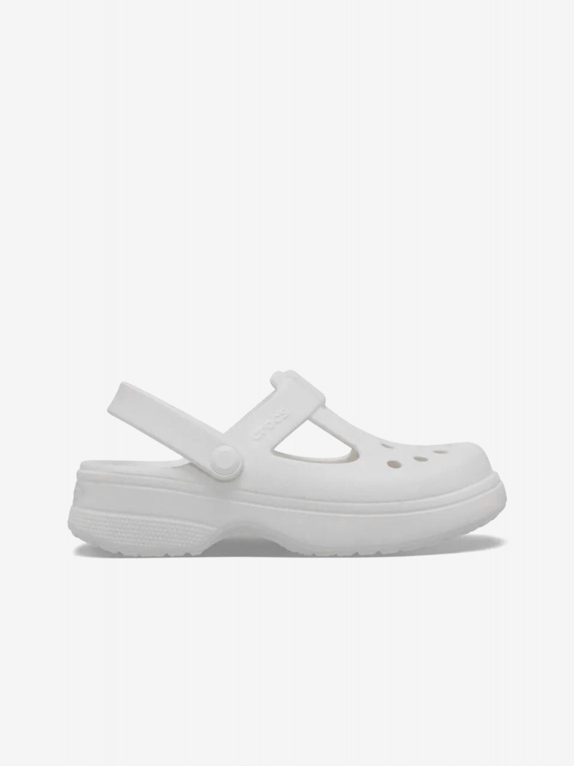 Sandlias Crocs Classic Mary Jane Kids Brancas