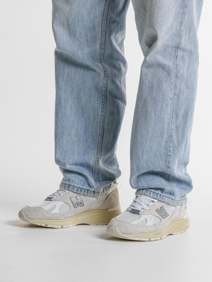 New Balance Made in UK 991v2 Grey and White Sneakers