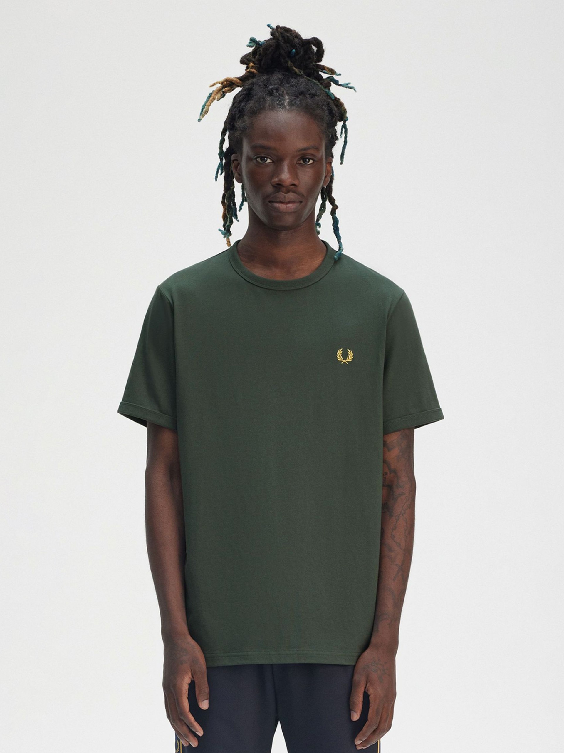 T-shirt Fred Perry Ringer Verde