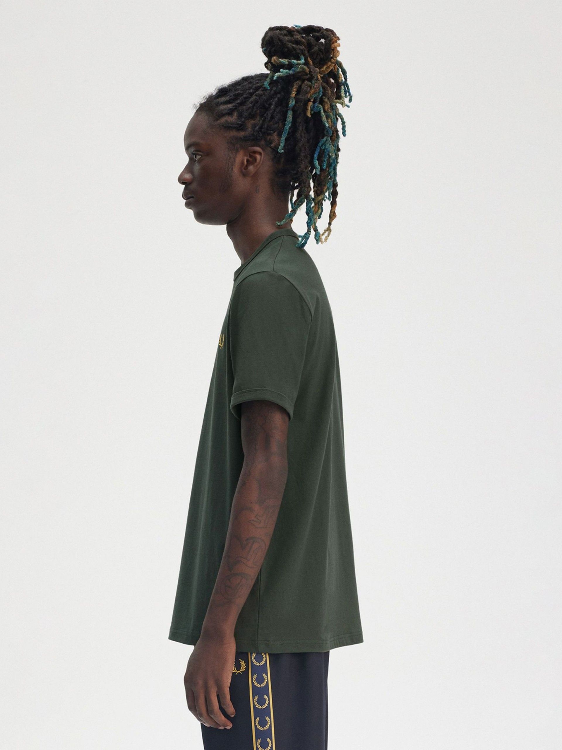 T-shirt Fred Perry Ringer Verde