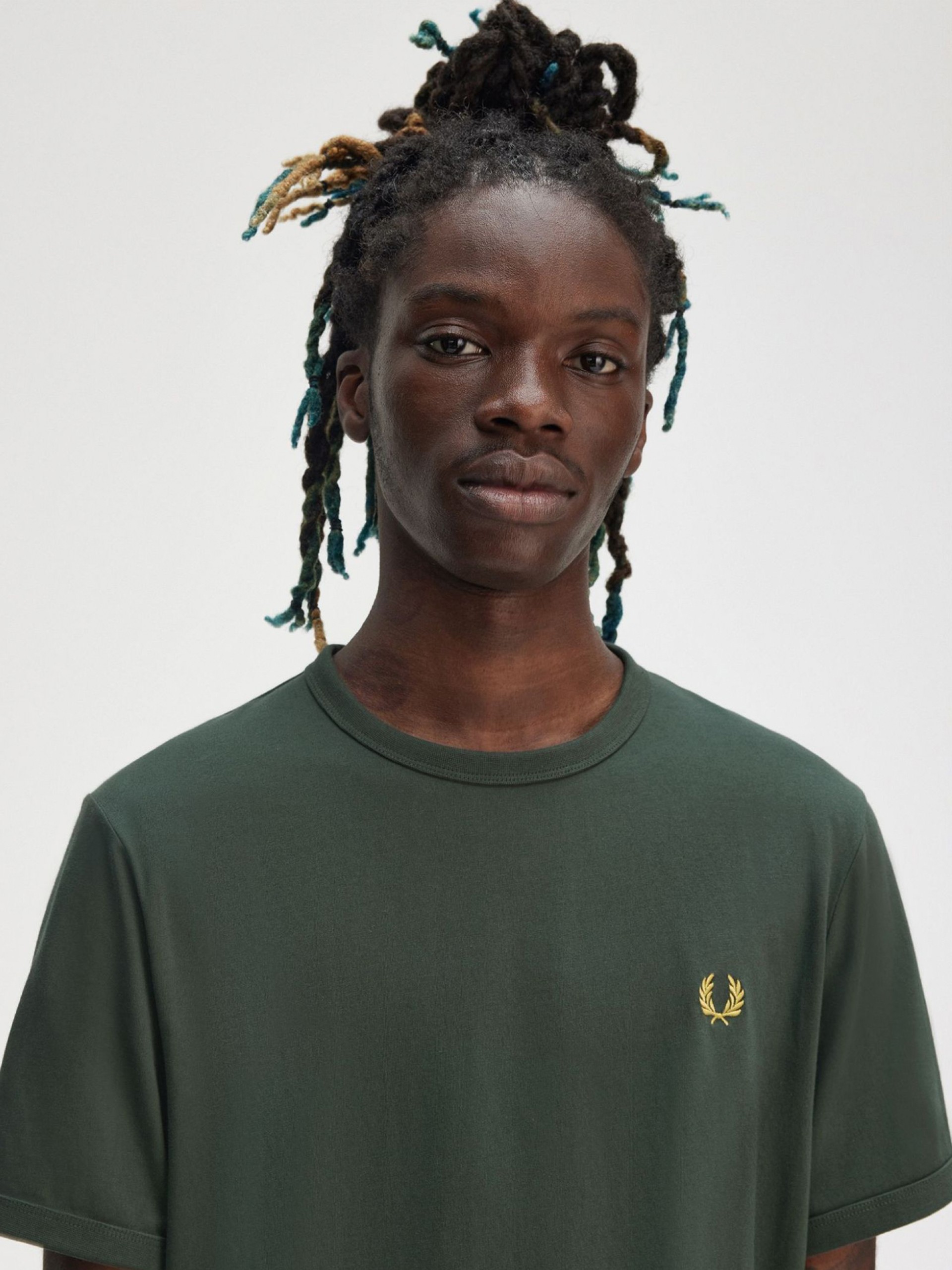 T-shirt Fred Perry Ringer Verde