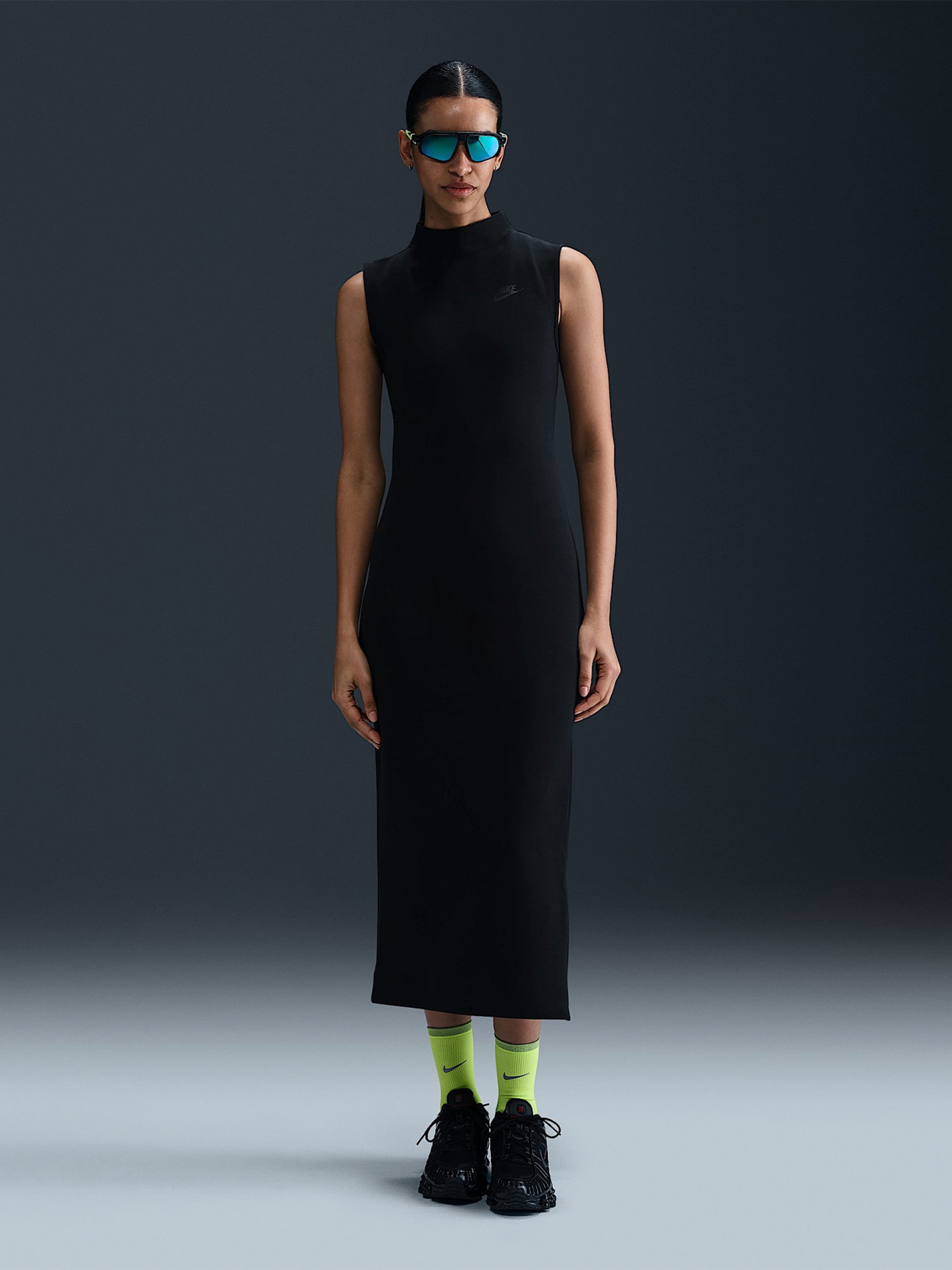 Nike Sportswear Tech Fleece Black Dress For Women